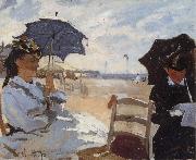 Claude Monet The Beach at Truouville France oil painting artist